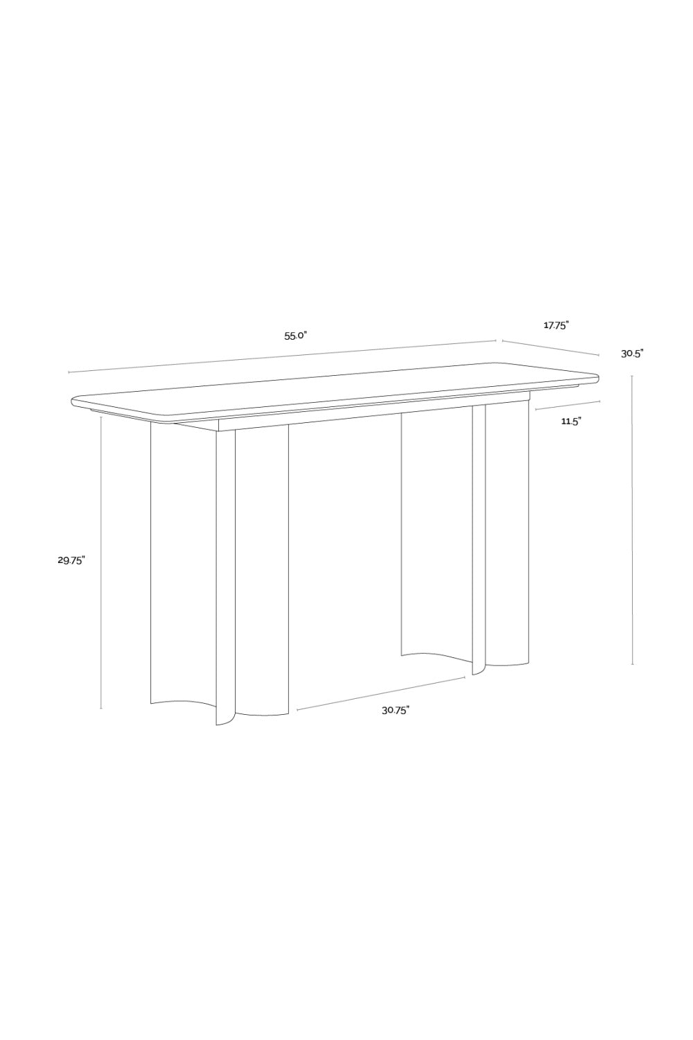 Cream Marble Console Table | Splendido Astara | Oroa.com