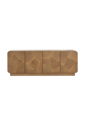   Modern European furniture - Patterned Oak 4-Door Sideboard - www.oroa.com | Oroa.com