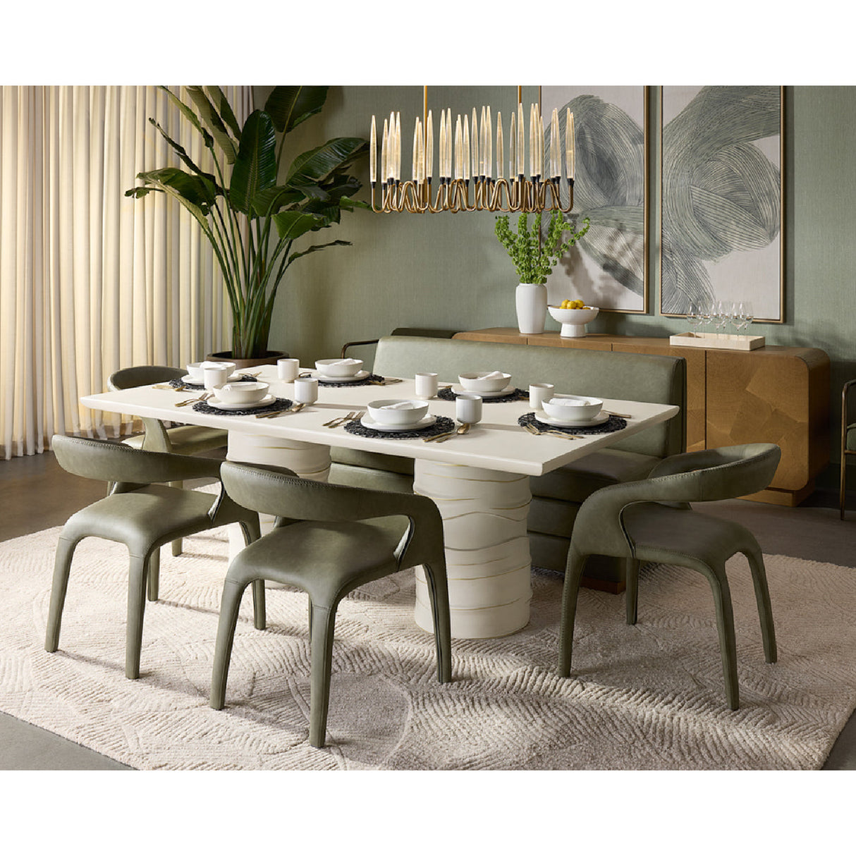   Modern European furniture - Patterned Oak 4-Door Sideboard - www.oroa.com | Oroa.com