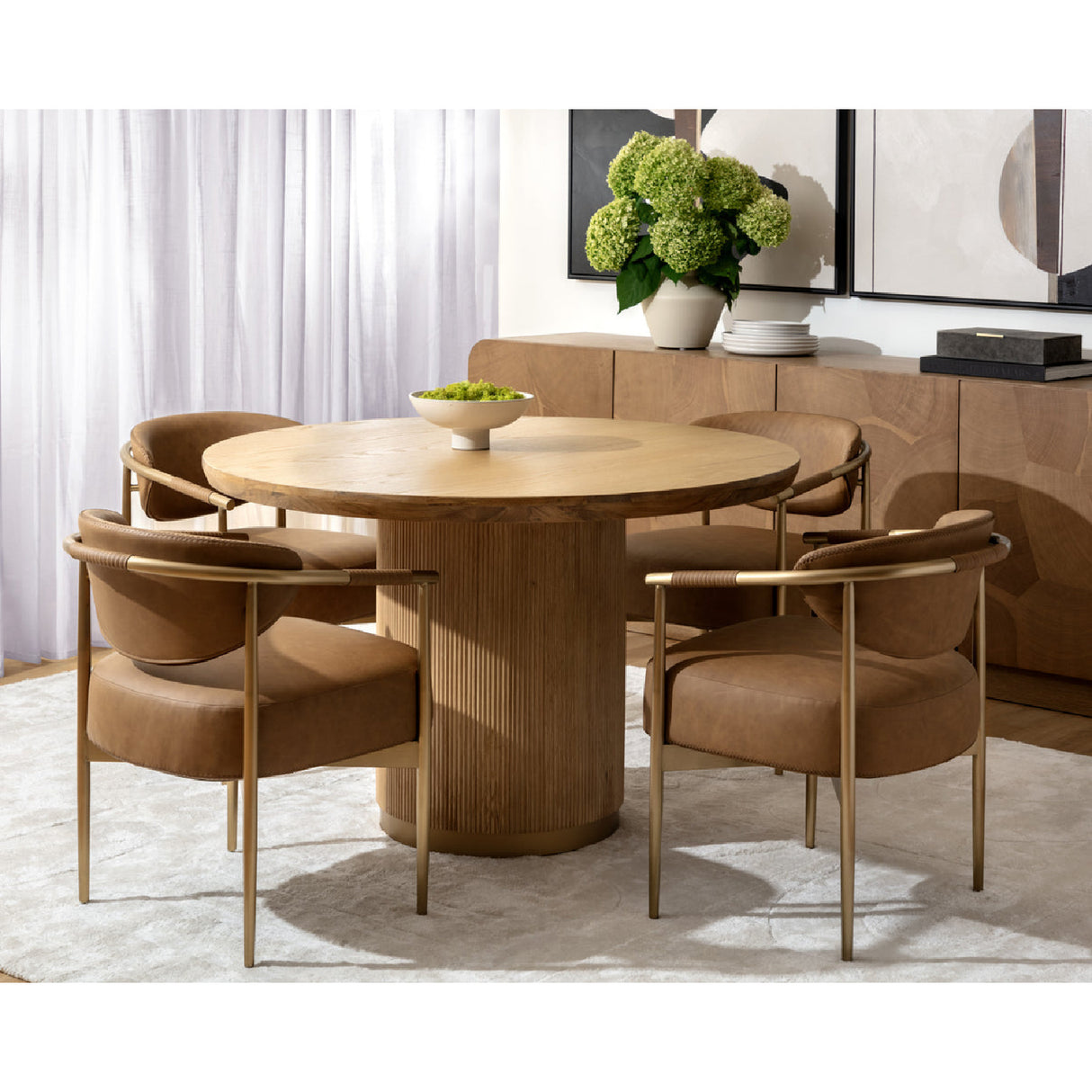   Modern European furniture - Patterned Oak 4-Door Sideboard - www.oroa.com | Oroa.com