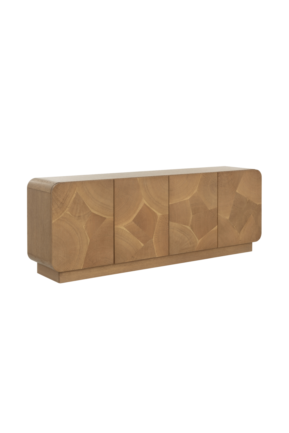   Modern European furniture - Patterned Oak 4-Door Sideboard - www.oroa.com | Oroa.com