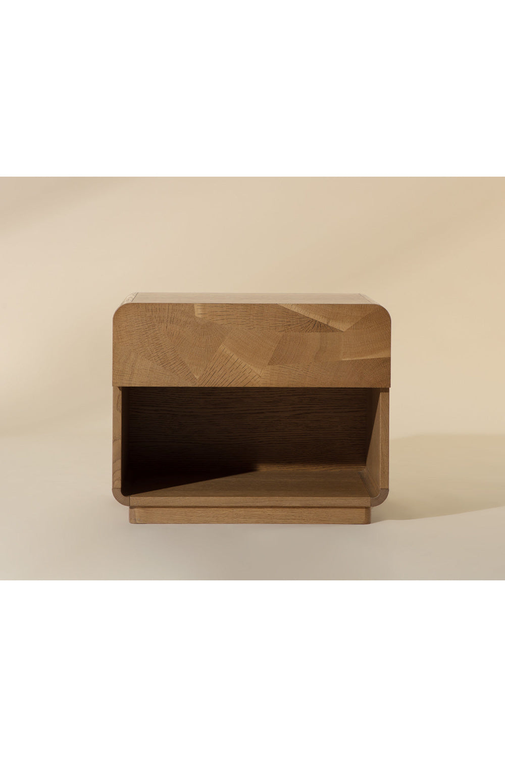 Modern European furniture - Oak Mosaic 1-Drawer Nightstand - www.oroa.com