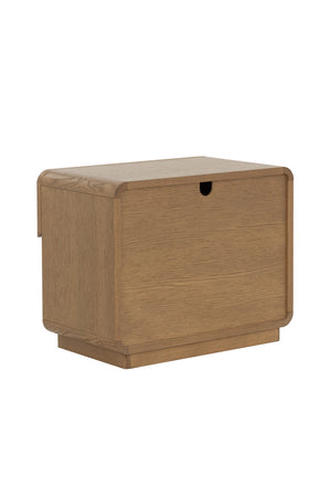 Modern European furniture - Oak Mosaic 1-Drawer Nightstand - www.oroa.com