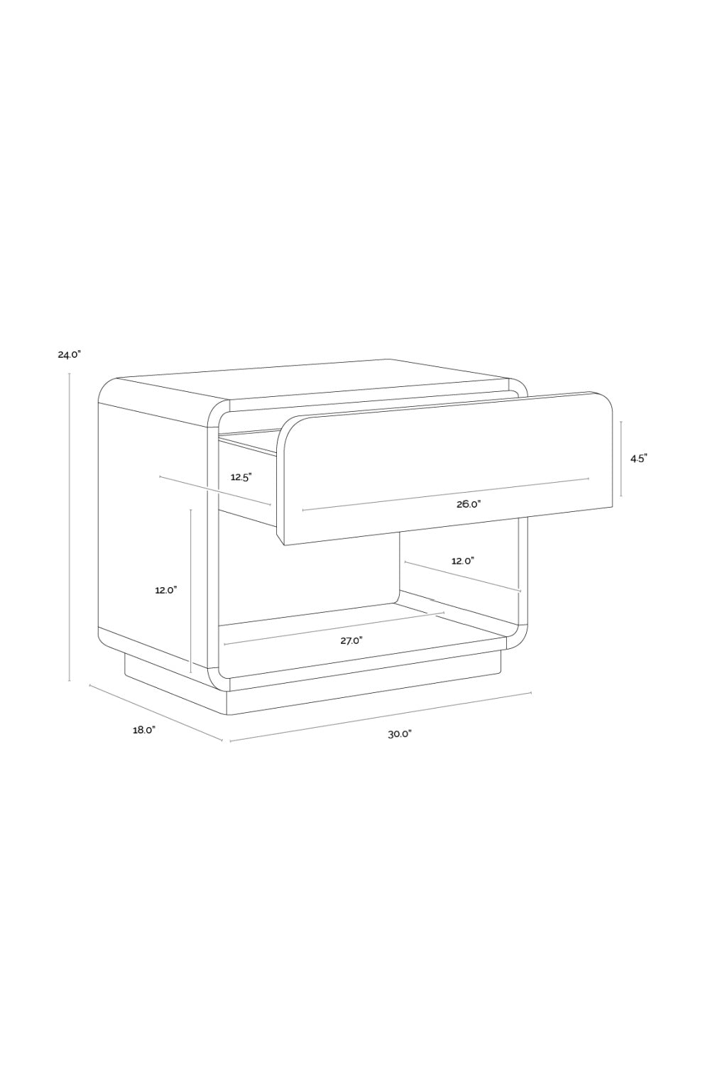 Modern European furniture - Oak Mosaic 1-Drawer Nightstand - www.oroa.com