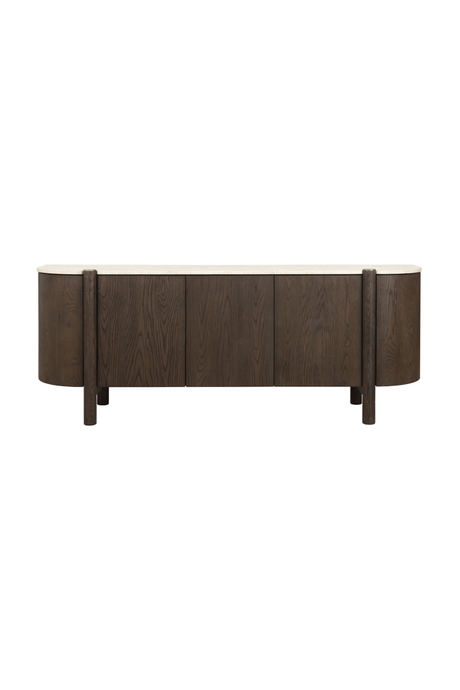 Modern European furniture - Solid Oak 4-Door Sideboard - www.oroa.com
