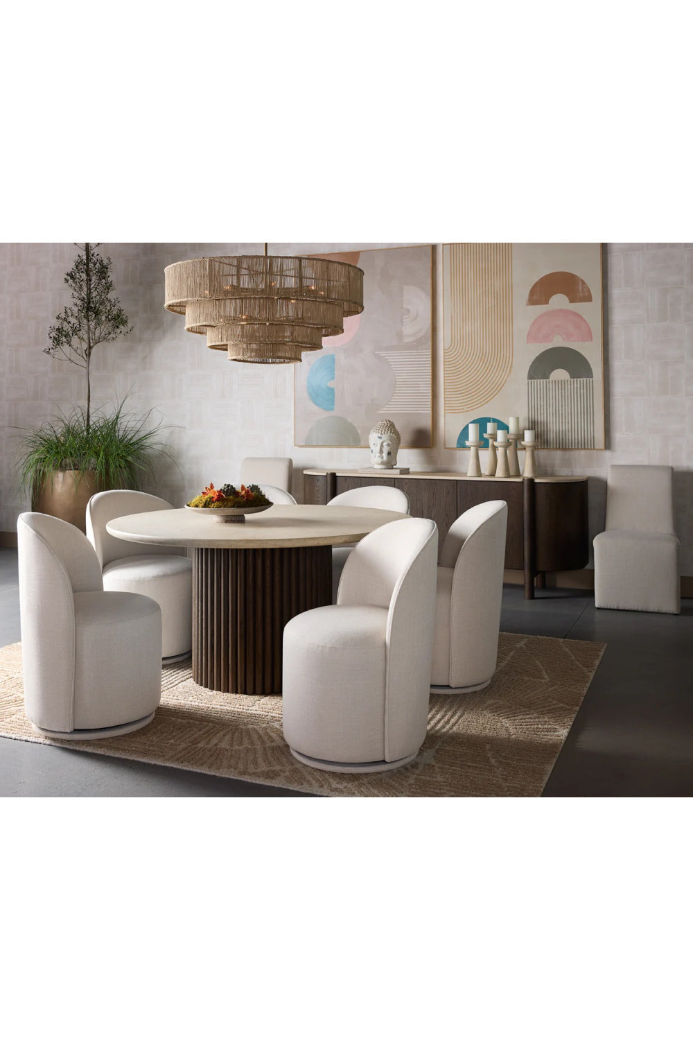 Modern European furniture - Solid Oak 4-Door Sideboard - www.oroa.com