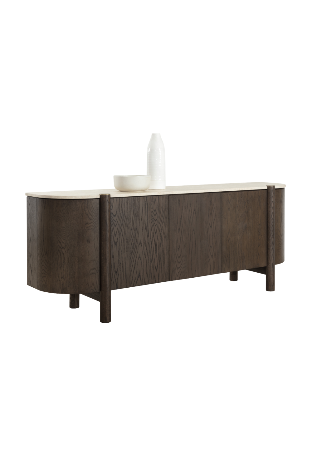 Modern European furniture - Solid Oak 4-Door Sideboard - www.oroa.com