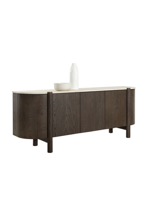 Modern European furniture - Solid Oak 4-Door Sideboard - www.oroa.com