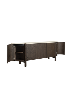 Modern European furniture - Solid Oak 4-Door Sideboard - www.oroa.com