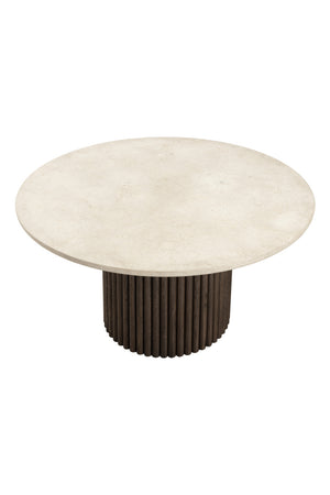   Modern European furniture - Cream Marble Round Dining Table - www.oroa.com | Oroa.com