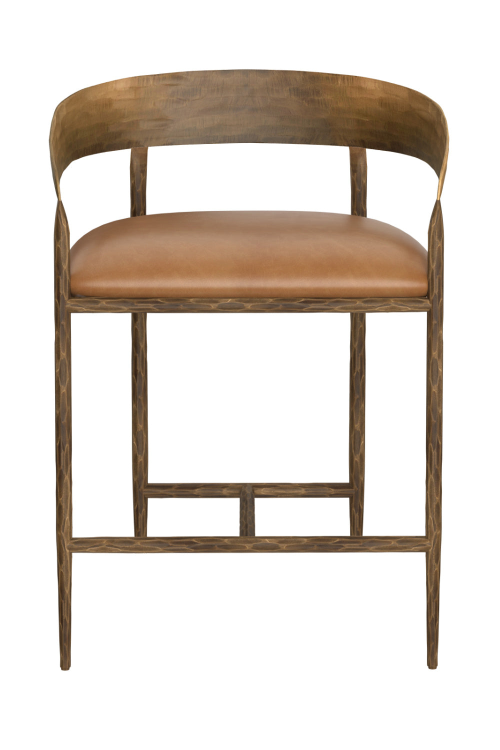 Modern European furniture - Hammered Metal Counter Stool - www.oroa.com