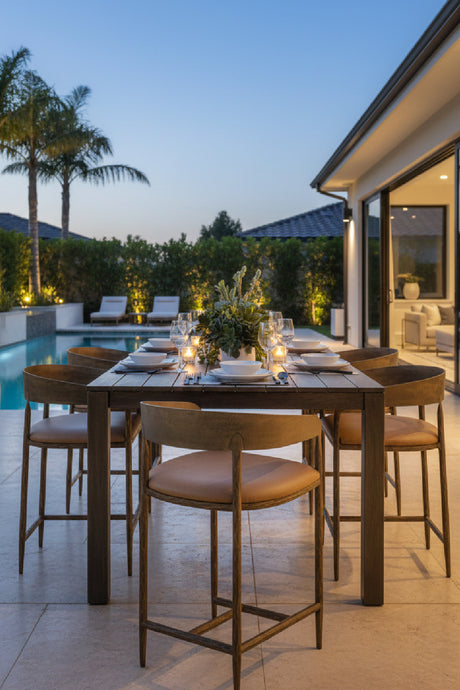 Modern European furniture - Hammered Metal Counter Stool - www.oroa.com