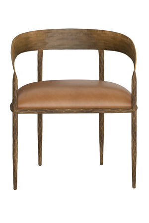   Modern European furniture - Antique Brass Framed Dining Chair - www.oroa.com | Oroa.com