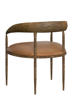   Modern European furniture - Antique Brass Framed Dining Chair - www.oroa.com | Oroa.com
