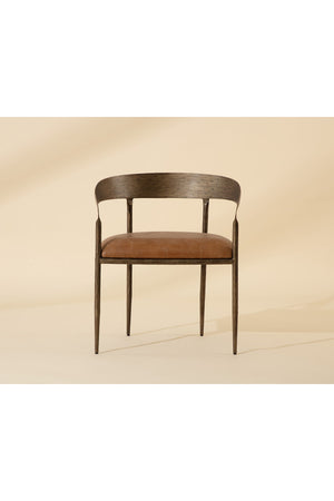   Modern European furniture - Antique Brass Framed Dining Chair - www.oroa.com | Oroa.com