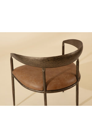   Modern European furniture - Antique Brass Framed Dining Chair - www.oroa.com | Oroa.com