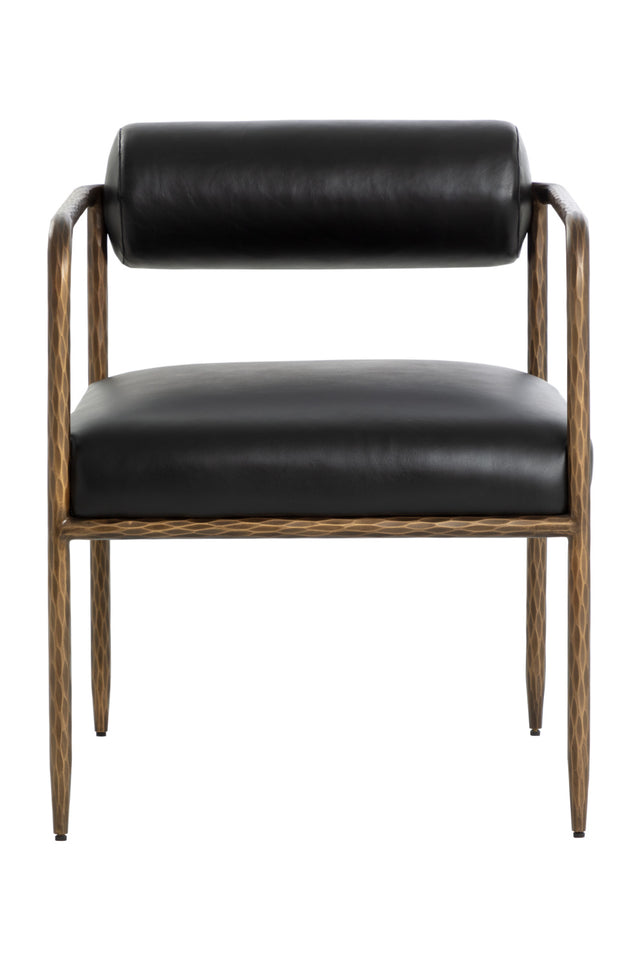 Modern European furniture - Leather Bolster-Back Dining Chair - www.oroa.com