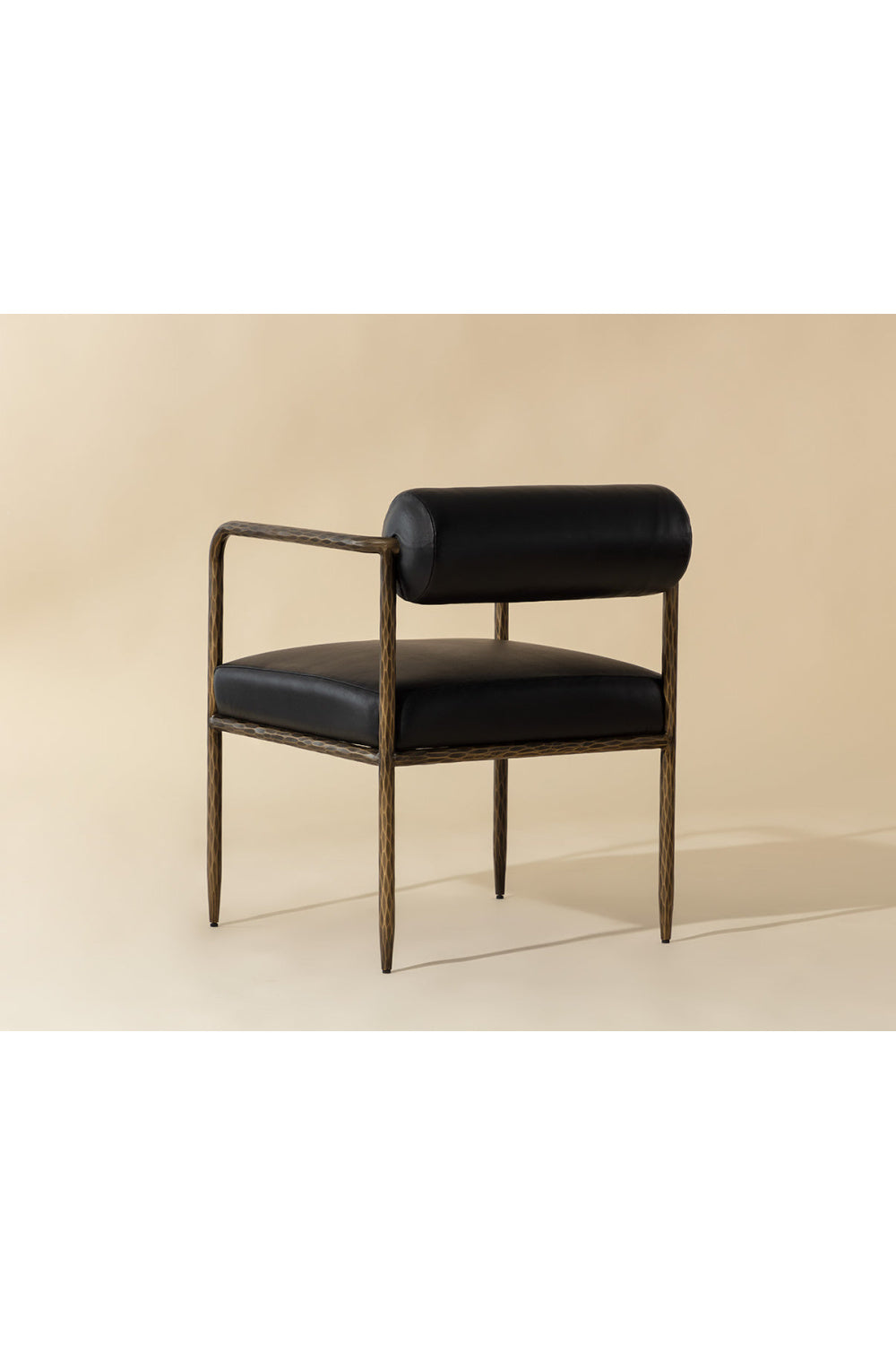   Modern European furniture - Leather Bolster-Back Dining Chair - www.oroa.com | Oroa.com