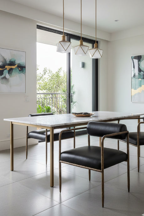 Modern European furniture - Leather Bolster-Back Dining Chair - www.oroa.com