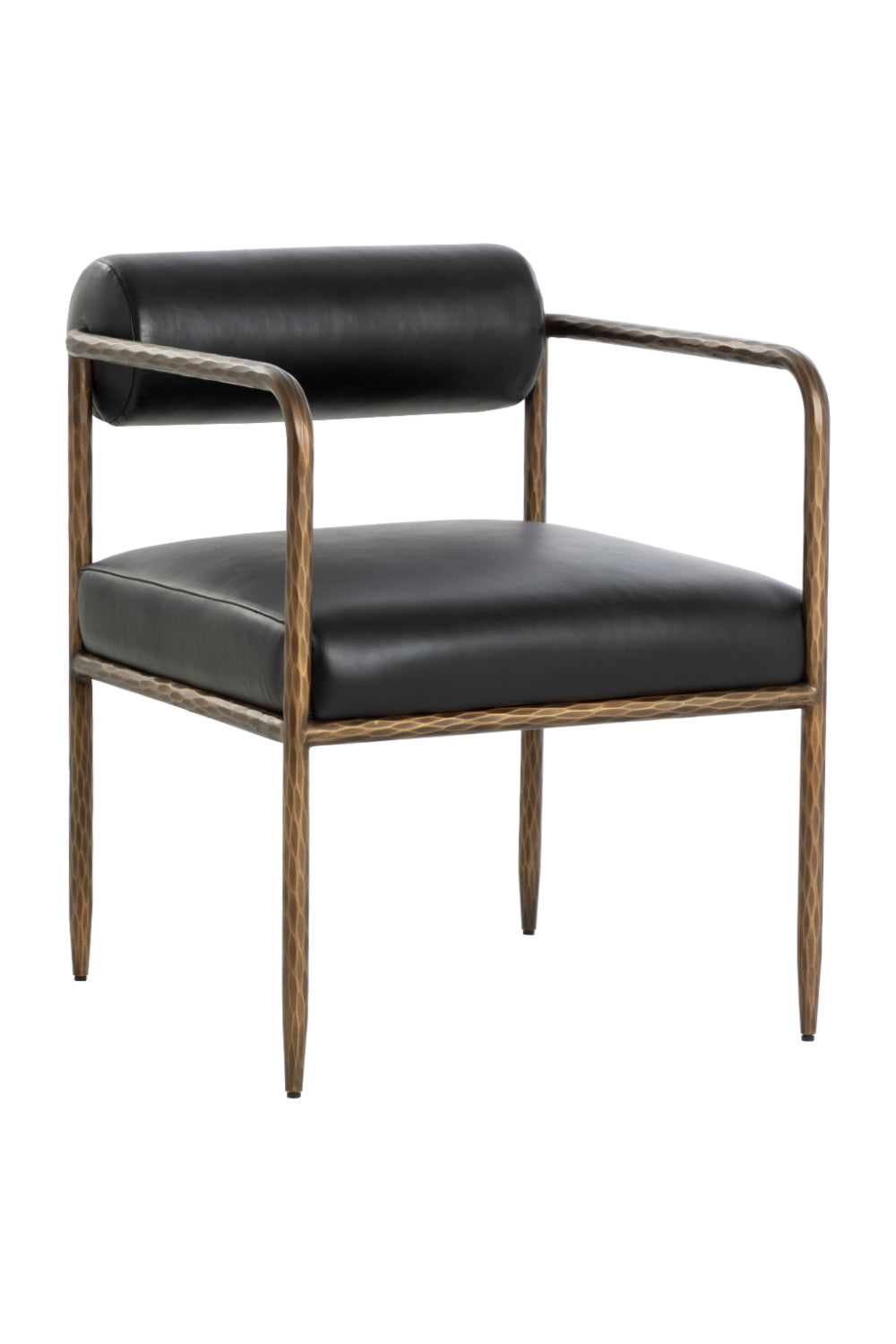   Modern European furniture - Leather Bolster-Back Dining Chair - www.oroa.com | Oroa.com
