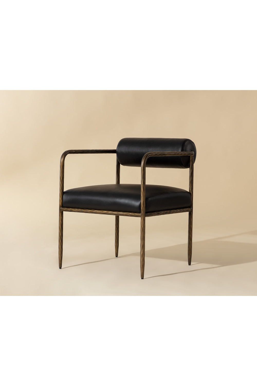   Modern European furniture - Leather Bolster-Back Dining Chair - www.oroa.com | Oroa.com