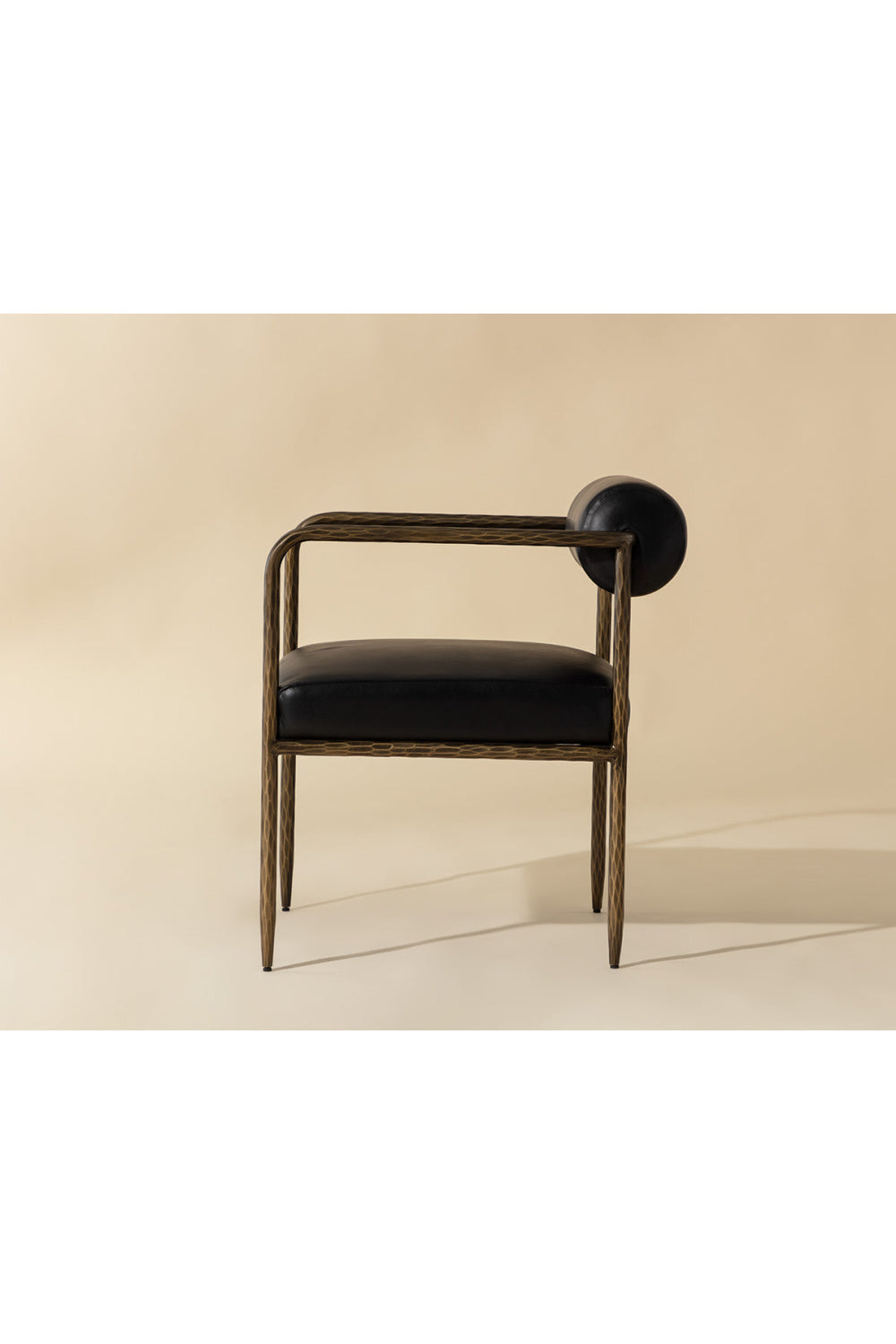   Modern European furniture - Leather Bolster-Back Dining Chair - www.oroa.com | Oroa.com