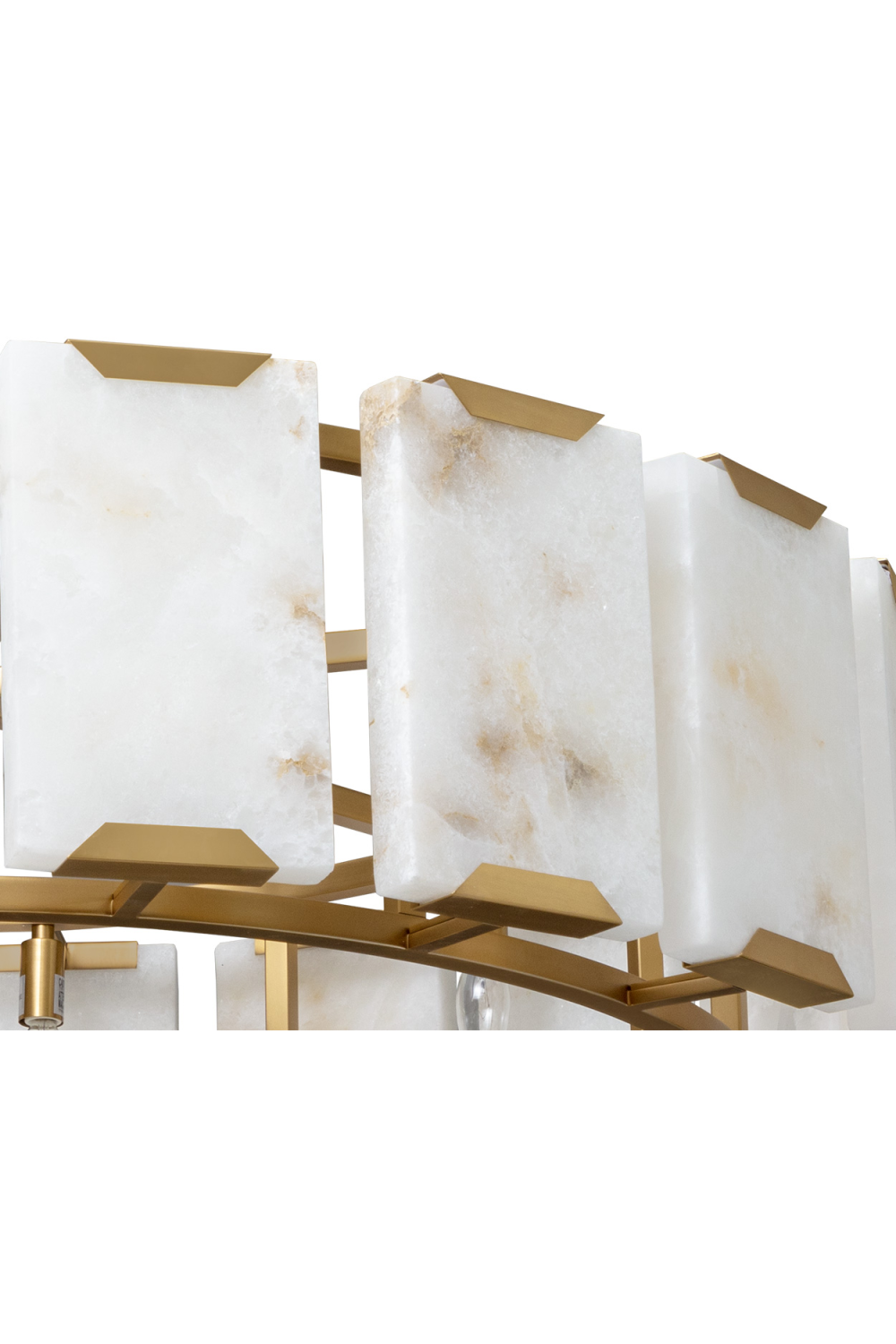 Modern European furniture - Alabaster Panels Chandelier - www.oroa.com