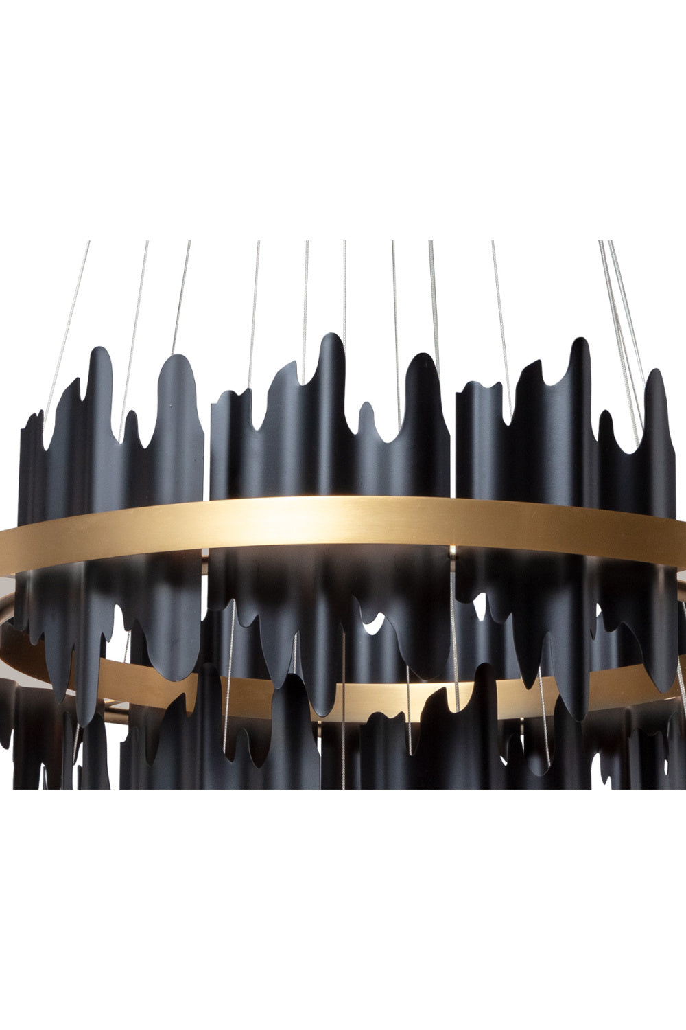 Modern European furniture - Black 3-Tier Chandelier - www.oroa.com