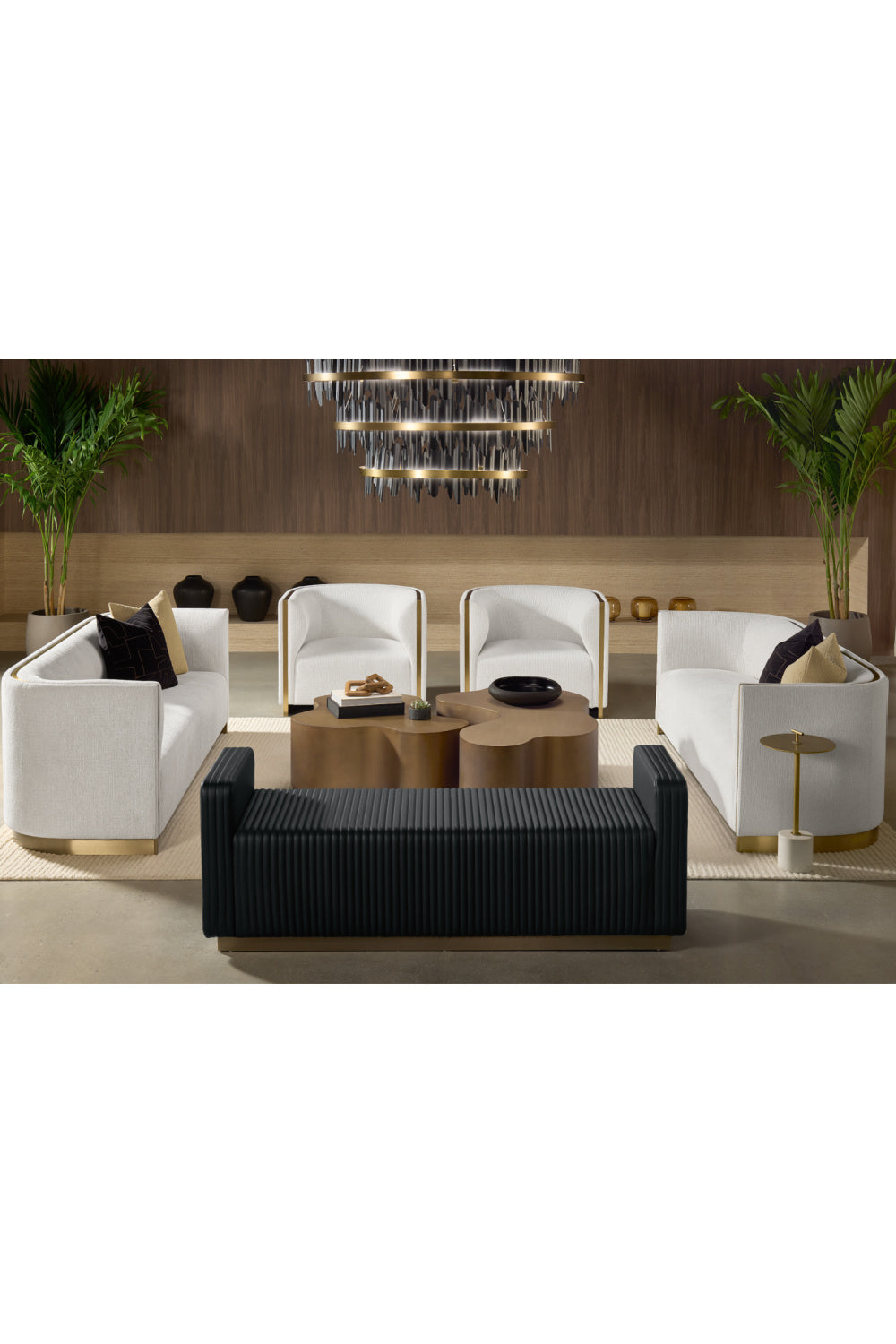 Modern European furniture - Black 3-Tier Chandelier - www.oroa.com