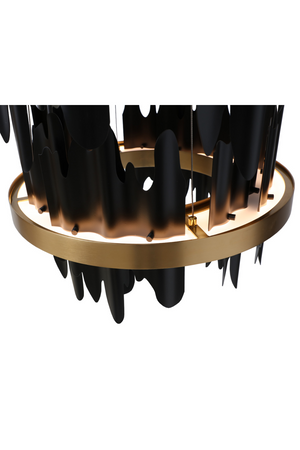 Modern European furniture - Black 3-Tier Chandelier - www.oroa.com