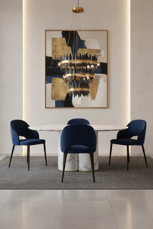 Modern European furniture - Black 3-Tier Chandelier - www.oroa.com