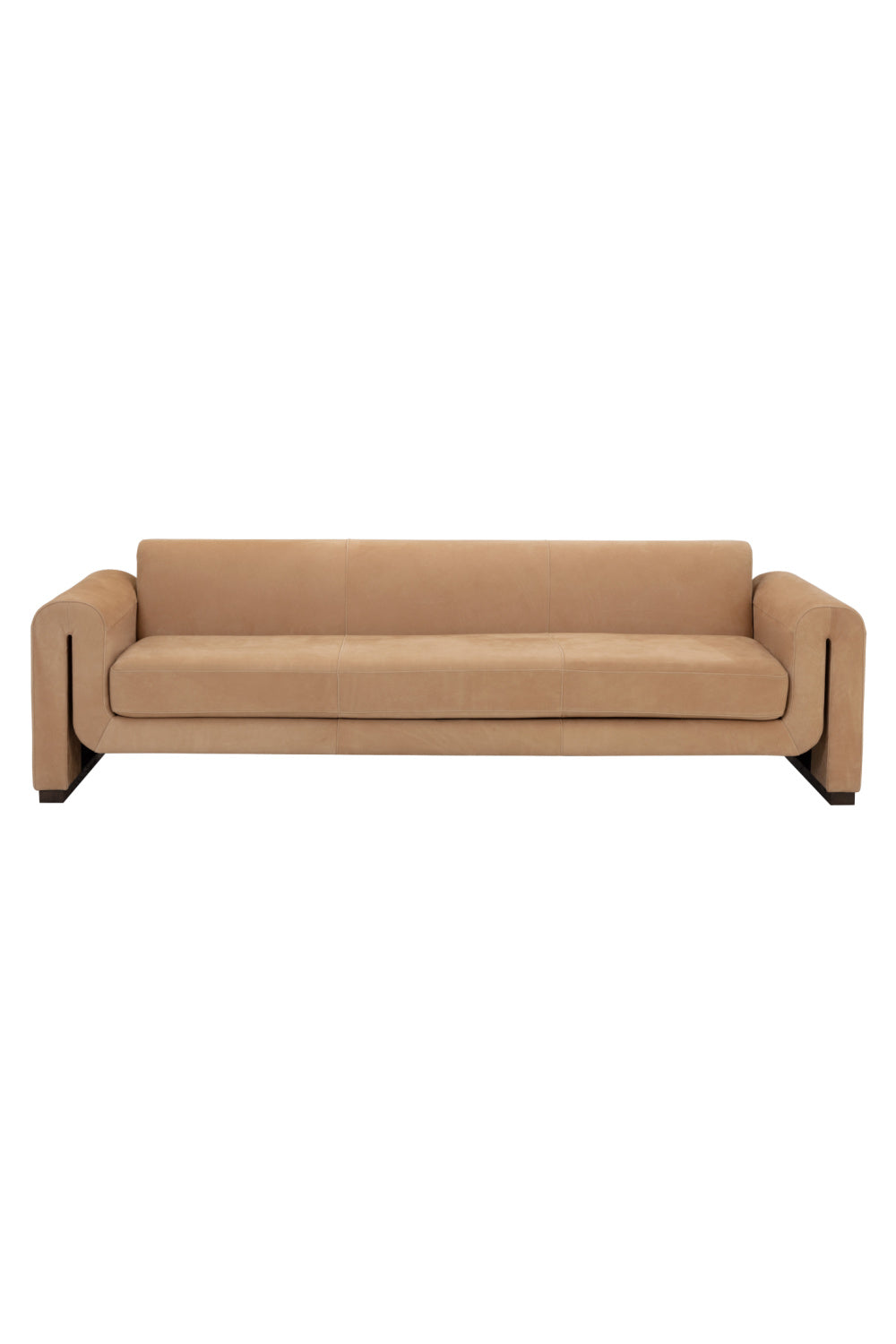 Modern European furniture - Tan Nubuck Leather Sofa - www.oroa.com