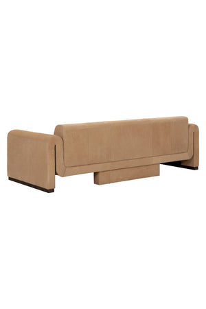Modern European furniture - Tan Nubuck Leather Sofa - www.oroa.com