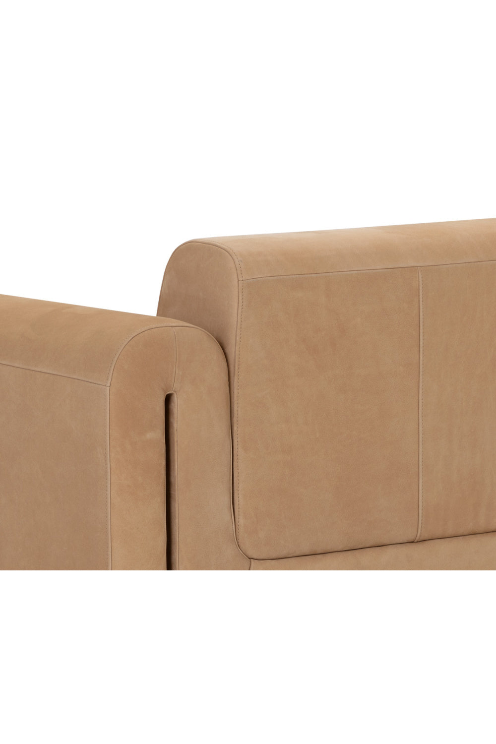 Modern European furniture - Tan Nubuck Leather Sofa - www.oroa.com