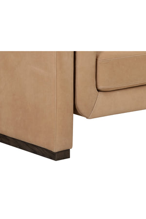 Modern European furniture - Tan Nubuck Leather Sofa - www.oroa.com
