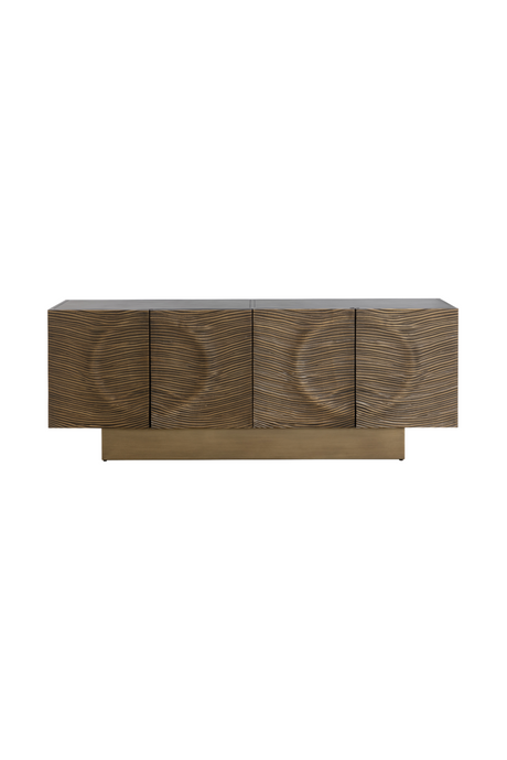   Modern European furniture - Antique Brass 4-Door Sideboard - www.oroa.com | Oroa.com