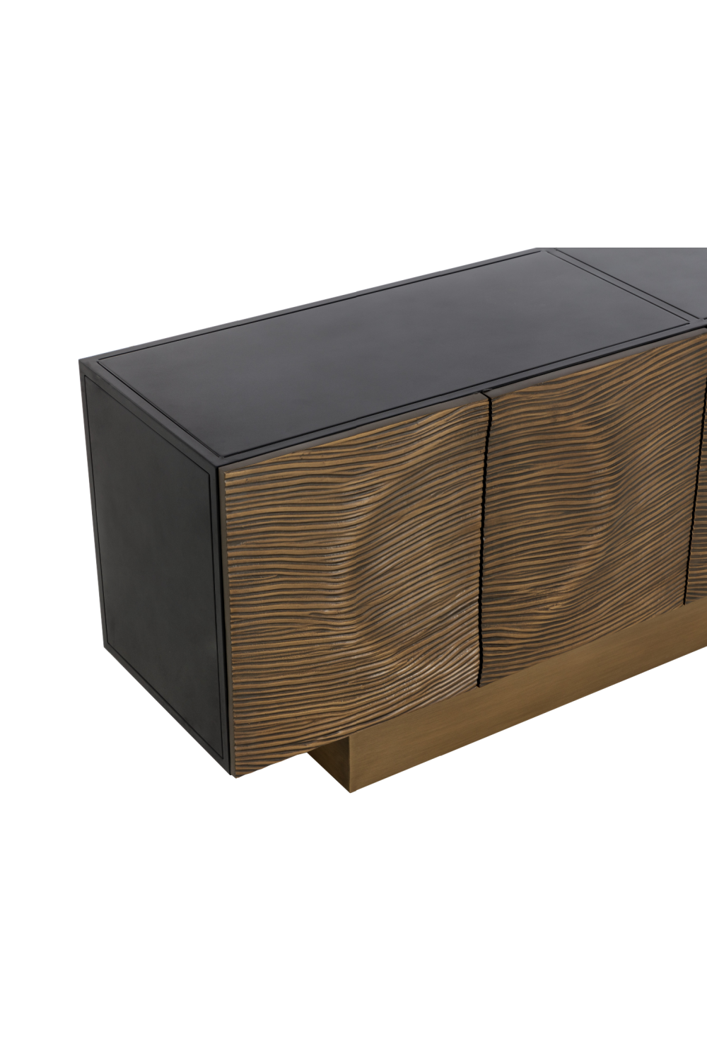   Modern European furniture - Antique Brass 4-Door Sideboard - www.oroa.com | Oroa.com