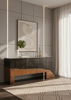   Modern European furniture - Copper Patina Accent Sideboard - www.oroa.com | Oroa.com