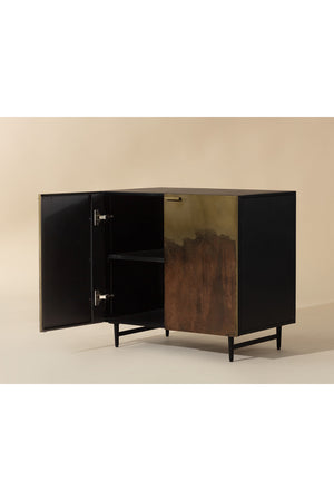 Modern European furniture - Antique Brass Ombre Nightstand - www.oroa.com