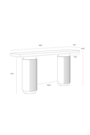   Modern European furniture - Antique Brass Console Table - www.oroa.com | Oroa.com