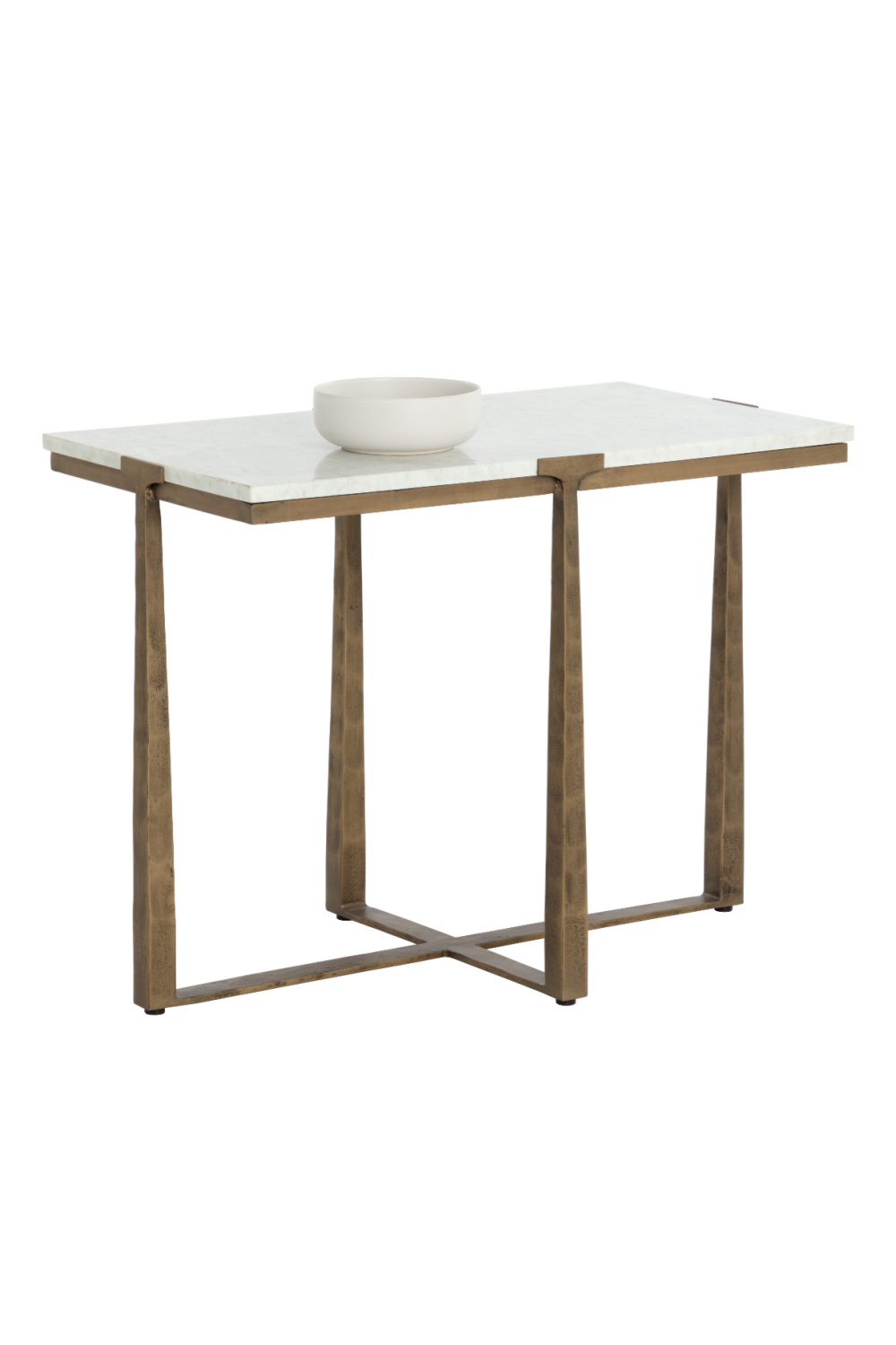   Modern European furniture - Rectangular White Marble Side Table - www.oroa.com | Oroa.com