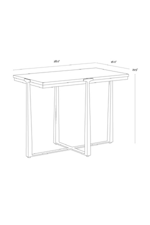   Modern European furniture - Rectangular White Marble Side Table - www.oroa.com | Oroa.com