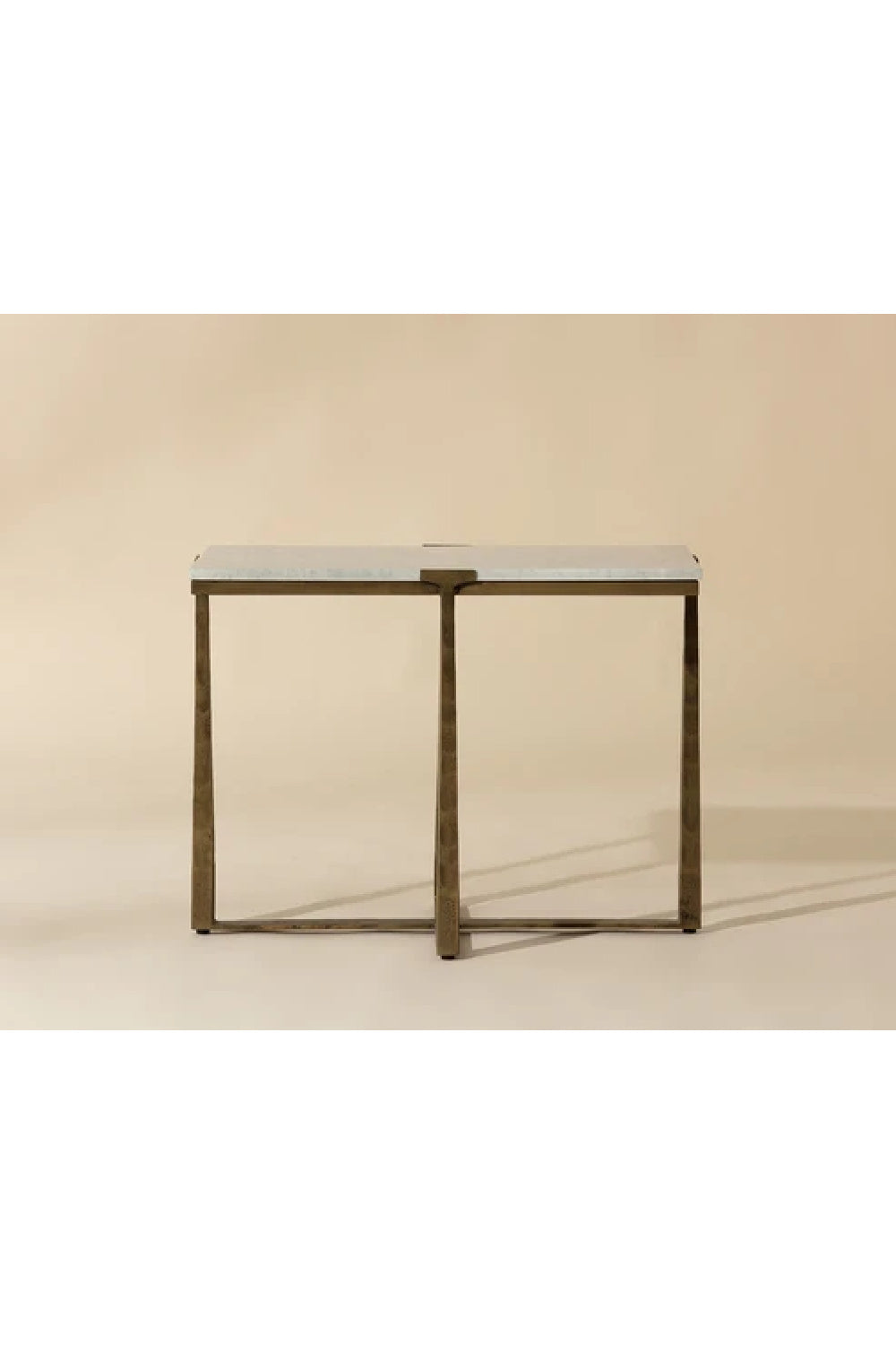   Modern European furniture - Rectangular White Marble Side Table - www.oroa.com | Oroa.com