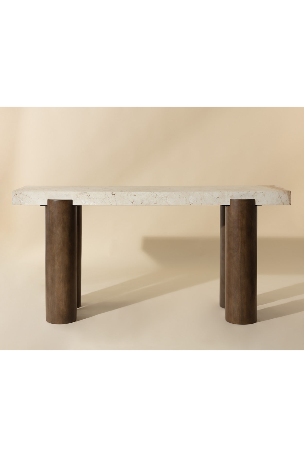   Modern European furniture - Cream Breccia Marble Console Table - www.oroa.com | Oroa.com