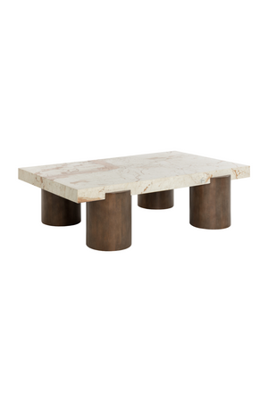   Modern European furniture - Cream Breccia Marble Coffee Table - www.oroa.com | Oroa.com