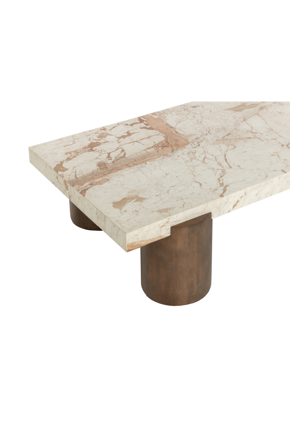   Modern European furniture - Cream Breccia Marble Coffee Table - www.oroa.com | Oroa.com