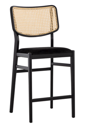 Modern European furniture - Natural Rattan Back Counter Stool - www.oroa.com