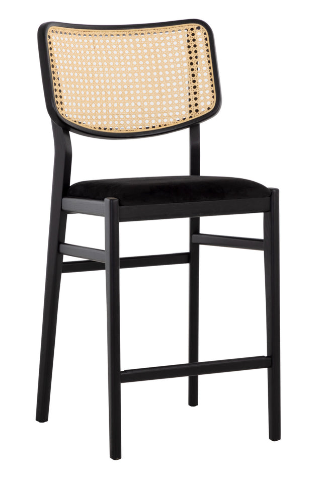 Modern European furniture - Natural Rattan Back Counter Stool - www.oroa.com