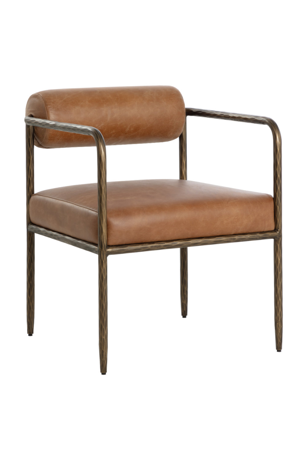   Modern European furniture - Leather Bolster-Back Dining Chair - www.oroa.com | Oroa.com