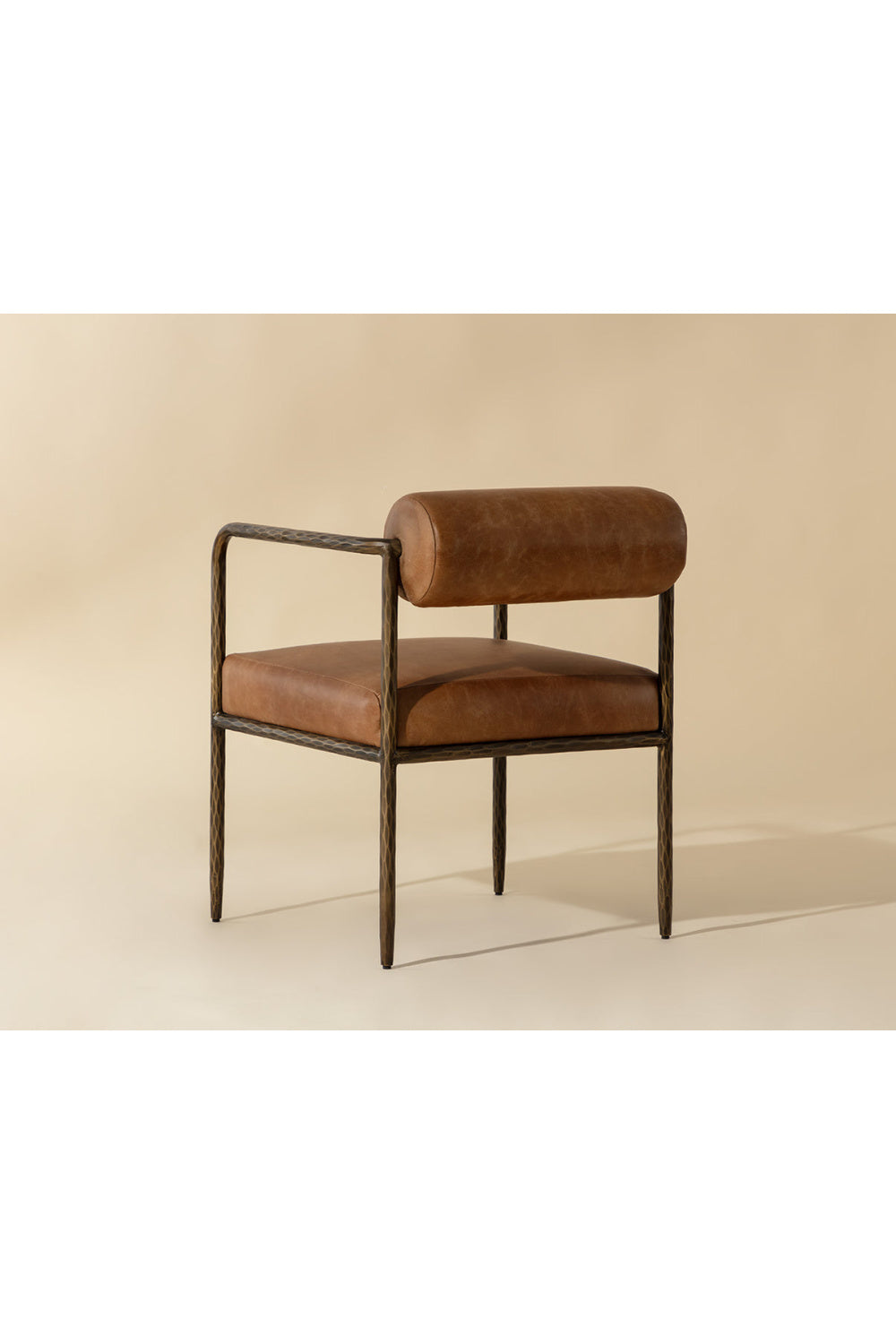   Modern European furniture - Leather Bolster-Back Dining Chair - www.oroa.com | Oroa.com